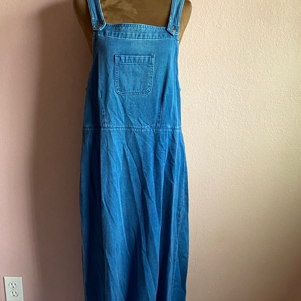 DIRECTIVES Casual Blue Denim Overall Dress - Picture 2 of 8